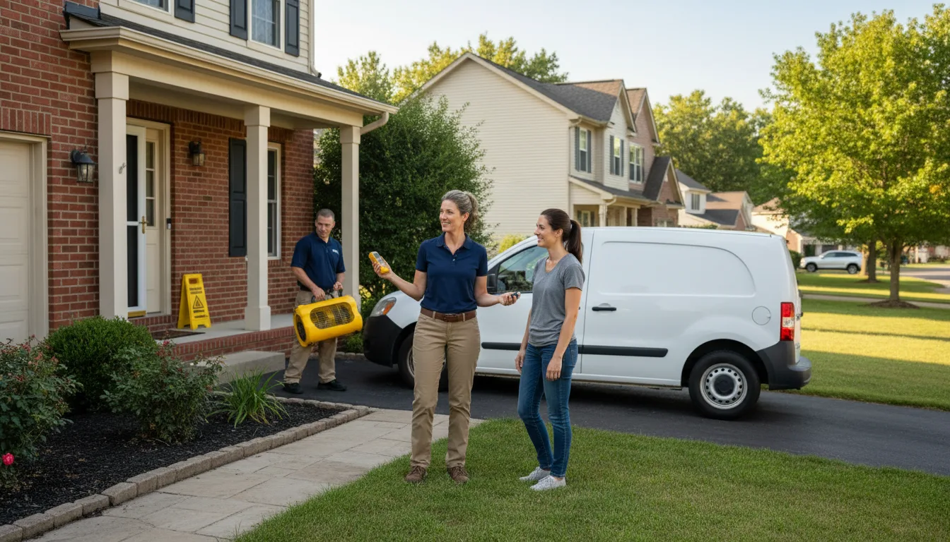 Residential water damage restoration in Plummer, ID